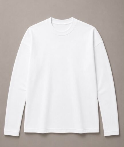 Blank Sleeve T-shirt (White)
